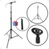 Pedestal Microfone Tripé 2 M Preto Com Suporte + Bolsa