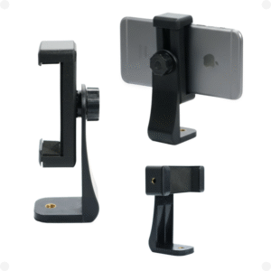 Suporte adaptador para celular giratório 360 rosca 1/4 tripé