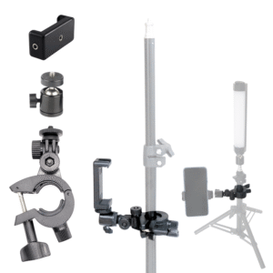 Suporte Abraçadeira p/ Tripé + Suporte Celular + Ballhead