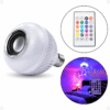 Lâmpada Led Caixa de Som Bluetooth  RGB + Controle 127v 220v