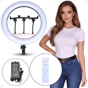 Ring Light 18 Pol 55w Profissional 2700k-5500k Controle NF